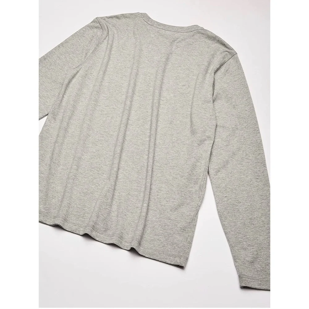 Nautica Men's Long Sleeve Henley Top front logo - Picture 4 of 12